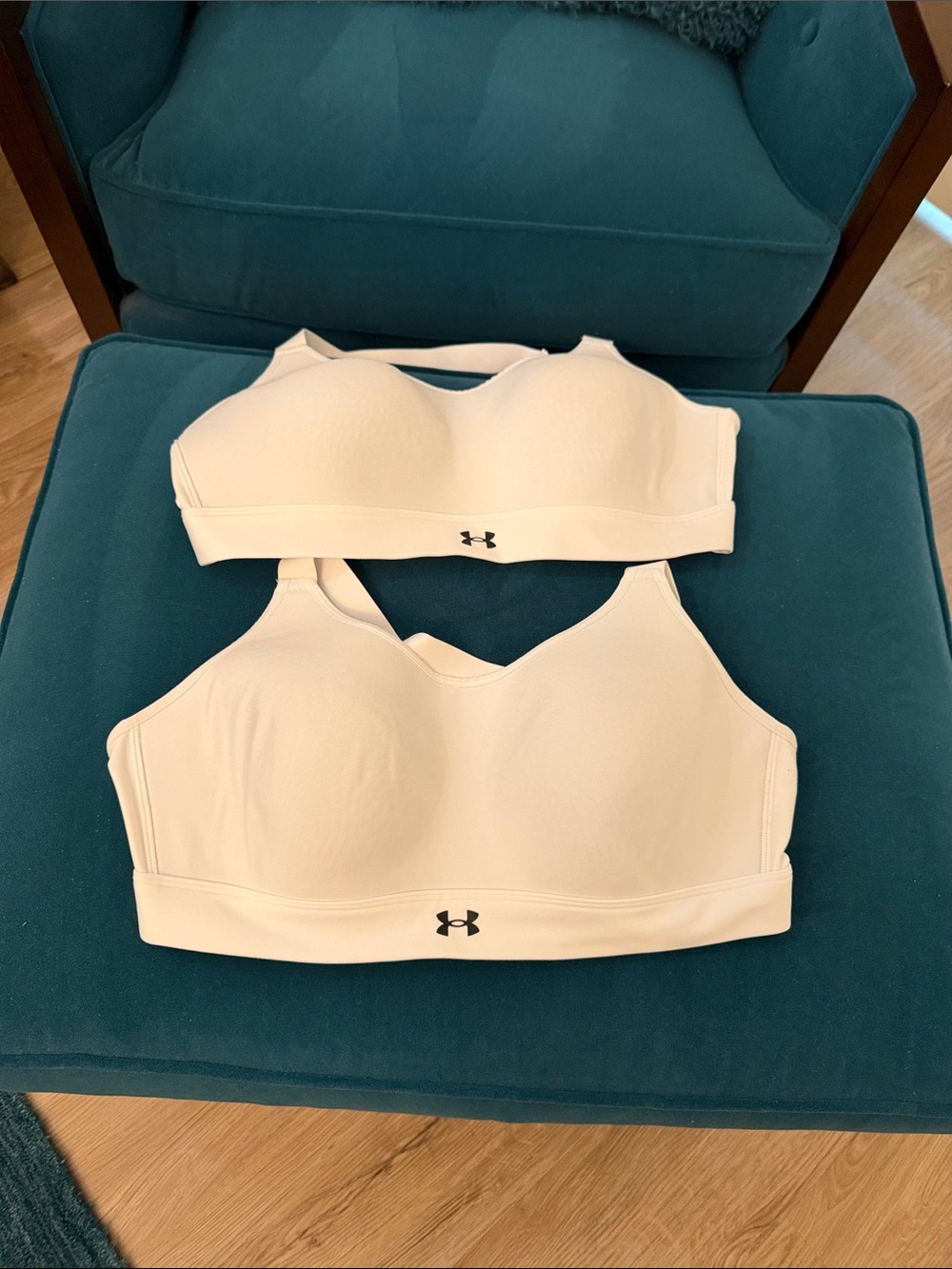 Under Armour Women’s White Padded Sports Bras - Duo Set